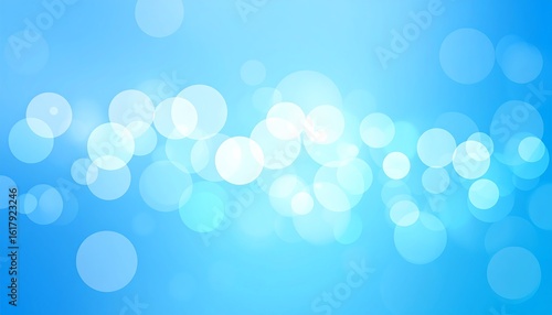 Abstract light blue background with bokeh effect, ideal for creative designs