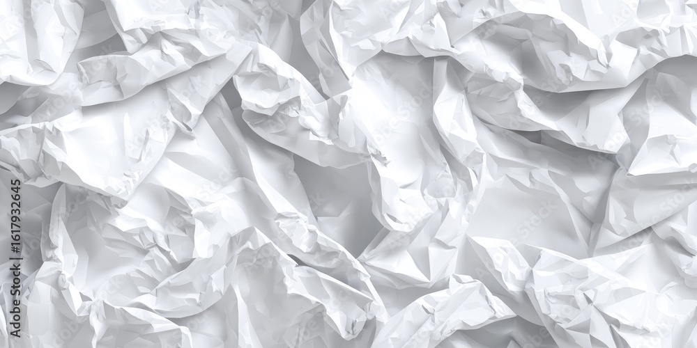 Obraz premium Crumpled white paper texture background (2)