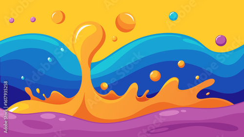 amazing "Colorful Liquid  comic background