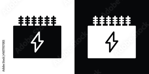 Transformer icon set in black glyph style. silhouette collection vector illustration.