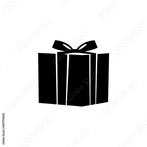 A single present with a bow, an elegant gift.