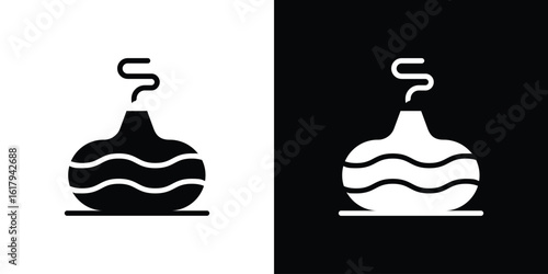Diffuser icon set in black glyph style. silhouette collection vector illustration.