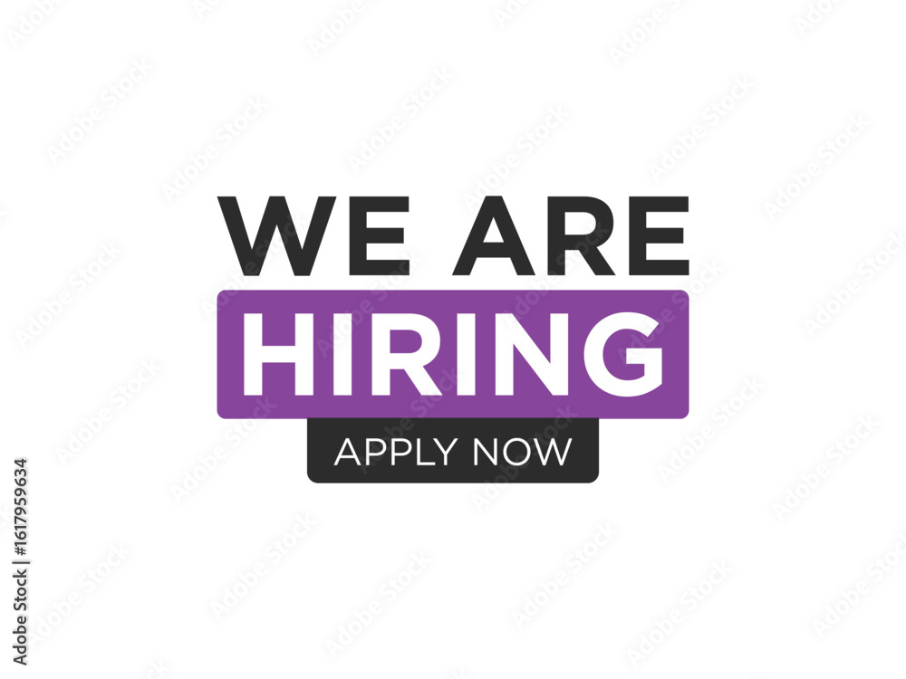 Obraz premium Boost your recruitment with our 'We are hiring' design Attract top talent today