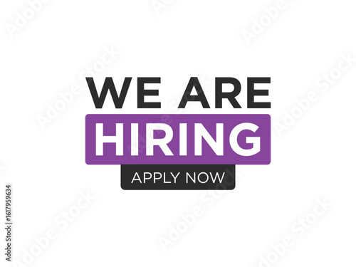 Boost your recruitment with our 'We are hiring' design Attract top talent today