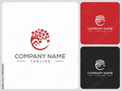 maple house logo vector