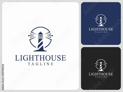 lighthouse logo vector