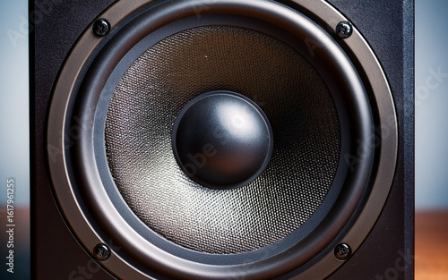 Close-up of the speaker