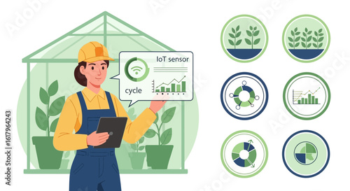 Smart Farming With Iot Sensor And Growth Analysis In Greenhouse