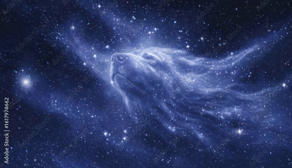 Obraz premium Stunning Cosmic Nebula In Deep Space