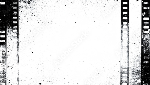 Grainy black and white film texture overlay with classic vintage look