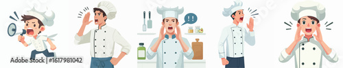 chef character vector is shouting