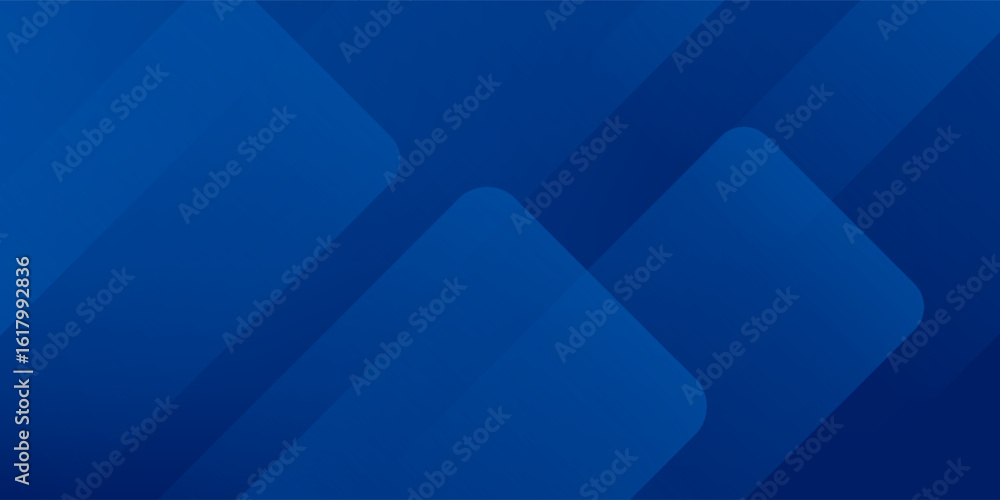 Obraz premium blue background abstract geometric. Modern blue gradient square shape design. Futuristic technology concept. Suit for brochure, corporate, website, poster, banner, cover modern
