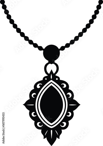 Necklace Pendant Silhouette