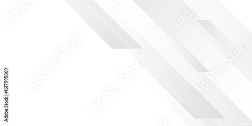 Abstract white and grey gradient overlay texture shiny line background. layered in modern abstract pattern design Space design concept Suit for business, corporate, institution presentation. vector.	
