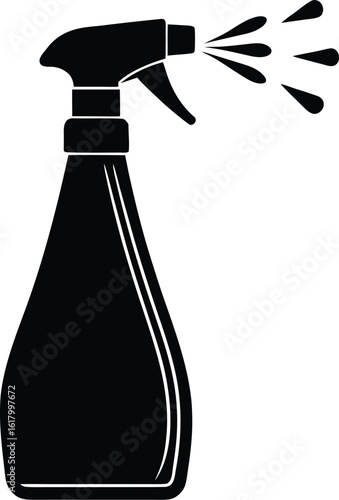 spray bottle isolated on white