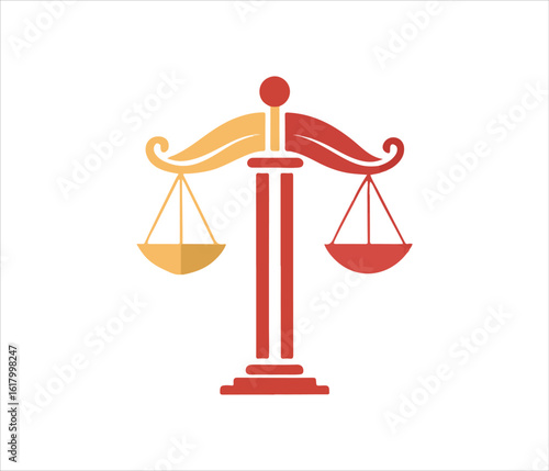 Scales of Justice Symbolizing Law and Legal System with Balanced Representation and Fair Judgement in Law Firms and Courts