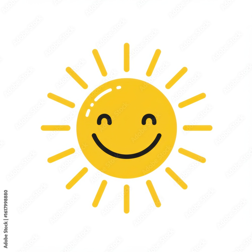 Fototapeta premium Cartoon Weather Icon