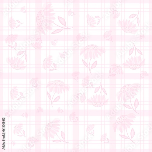 “Pastel floral and nature-inspired background with a soft and gentle tone”
