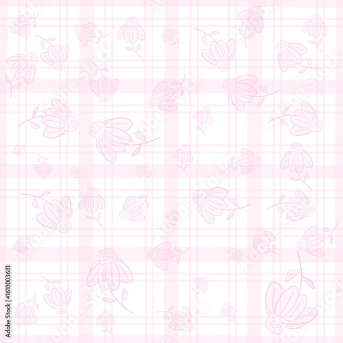 “Pastel floral and nature-inspired background with a soft and gentle tone”