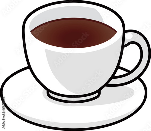 シンプルなコーヒーカップのイラスト
