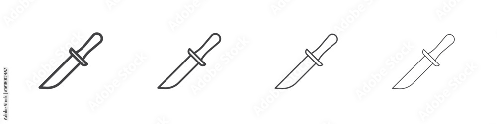Obraz premium knife icon concept outline symbol design.