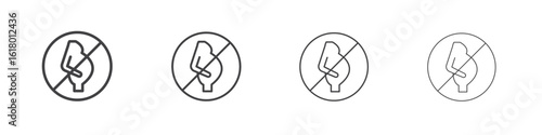 No alcohol during pregnancy period signs concept outline symbol design.