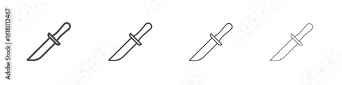 knife icon concept outline symbol design.