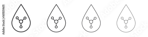 Retinol icon concept outline symbol design.