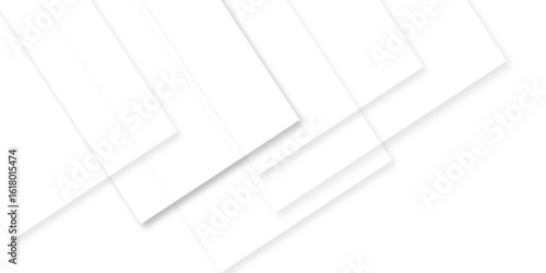 Abstract minimal geometric white and gray light banner pattern. White and grey modern minimalistic pale geometric. Geometric triangular or polygonal line shapes, stylist geometric line background.