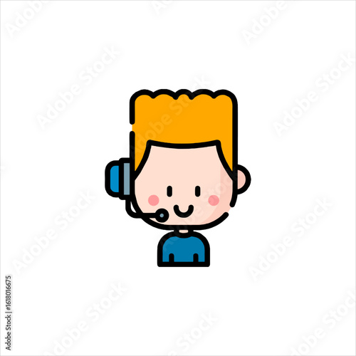 funny cartoon helper man