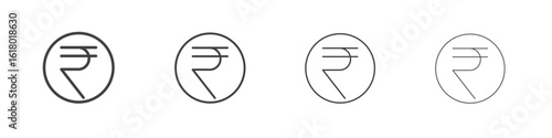 Indian rupee icon concept outline symbol design. Free Download Indian rupee icon concept outline symbol design. - GFXLoad