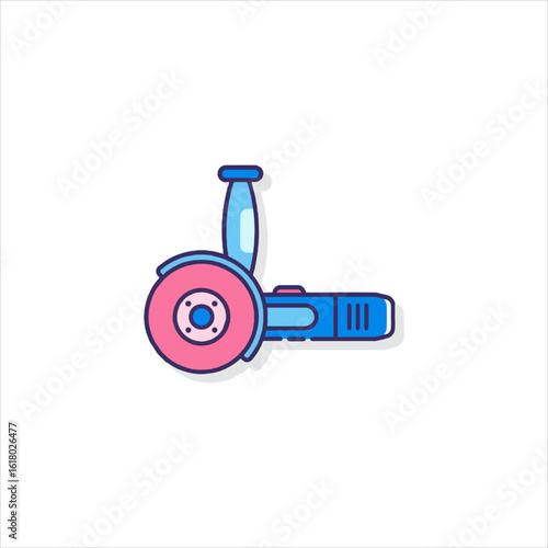 cutting grinding machine icon