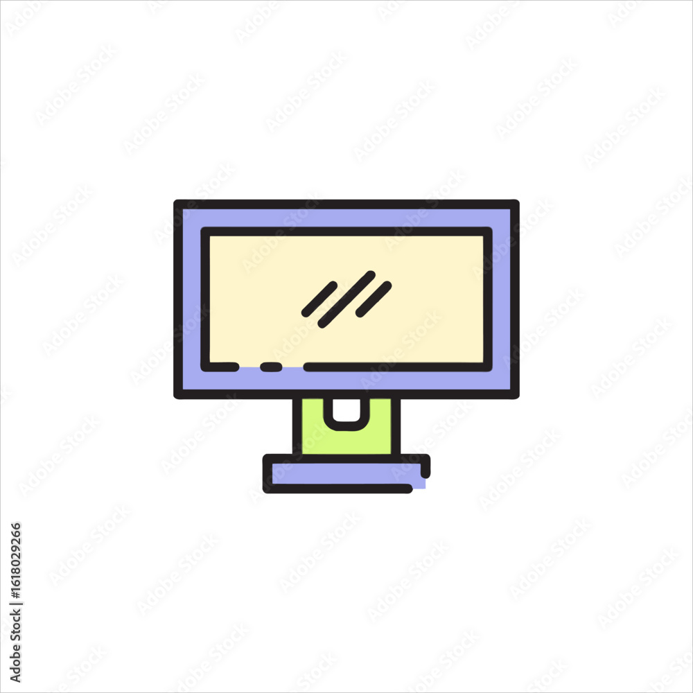 computer monitor with hand cursor computer monitor with hand cursor