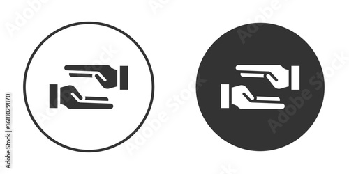 Forgiveness icon silhouette symbol. Vector isolated illustration