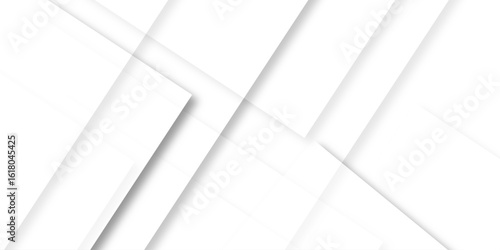 Abstract minimal geometric white and gray light banner pattern. White and grey modern minimalistic pale geometric. Geometric triangular or polygonal line shapes, stylist geometric line background.