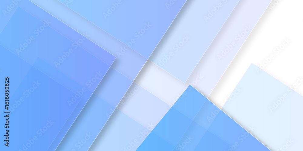 Fototapeta premium Minimalistic geometric blue abstract background. abstract background with transparent rhombus geometric diagonal triangle patterns vibrant header design. Geometric background poster design template.