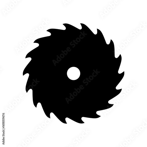 circular saw blade vector with trendy design