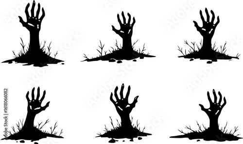 Spooky Jack-o'-Lantern Pumpkin Silhouette Bundle