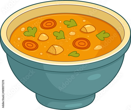 Delicious Soup Bowl: A warm and comforting dish perfect for a cozy day.