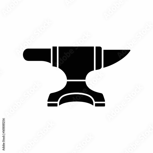 Blacksmith Anvil Icon for Crafting and Tools