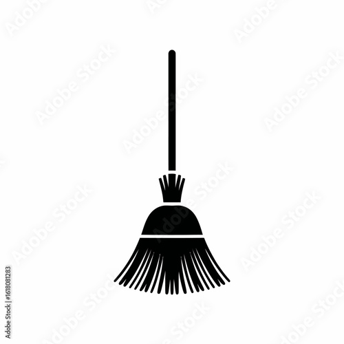 Broom Icon for Cleaning and Household Use