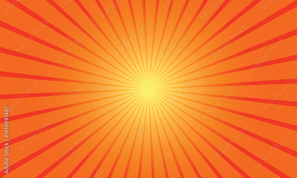 Obraz premium Background sunbrust, anything related to promotions, vector. 4k red and yellow sunburst Animation