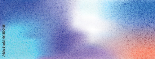 A gradient background with a soft, blurred texture. The background features blue and purple hues, creating a calming and dreamy background. Minimal grainy texture vector gradient background
