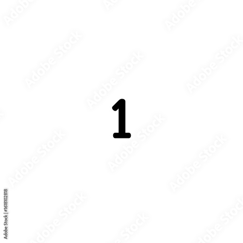 question mark on a white background sign number 