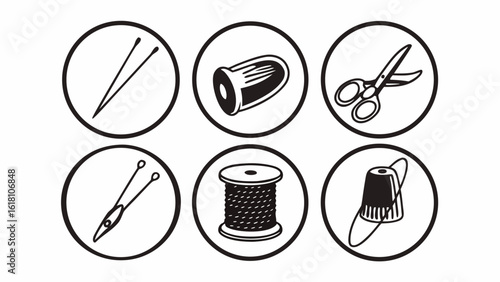 sewing-elements-icon-set