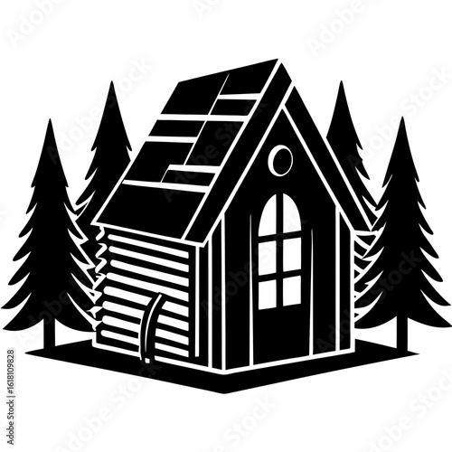 "A house made entirely of books, nestled in a quiet forest, sunlight filtering through the trees, magical realism concept"