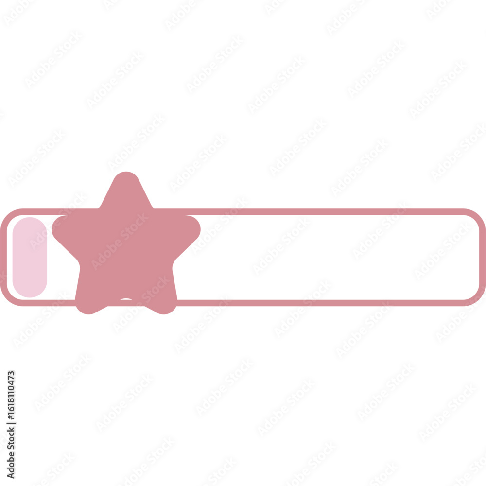 Fototapeta premium Cute Rating Star Illustration