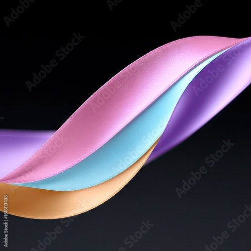 Luminous Pastel Swirl Abstract Background
