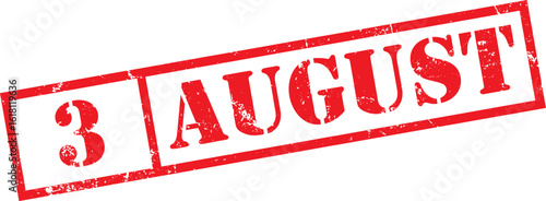 Grunge stamp August 3
