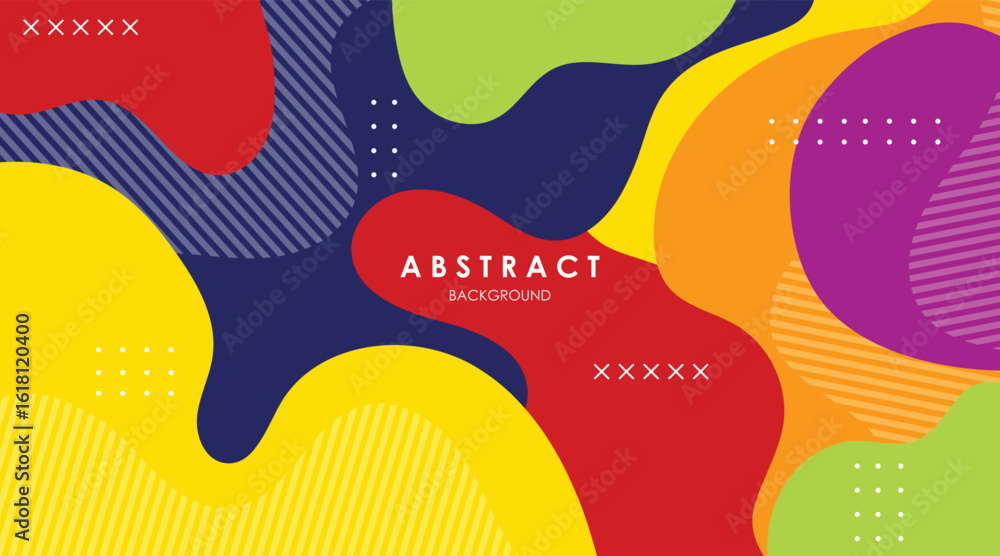 Fototapeta premium abstract background gradient fluid shapes colorful vector modern design